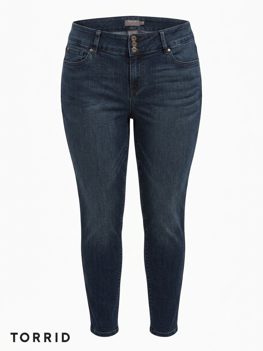 Torrid Jeggings Jeans Womens Size 20T Plus Tall Dark Wash Skinny Super Stretch